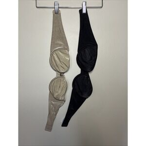 VTG 2 Vanity Fair Illumination‎ Strapless Contour Bras 34B  Nude & Black